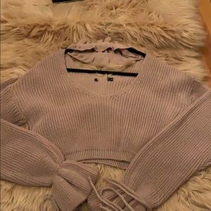 Crop top sweater